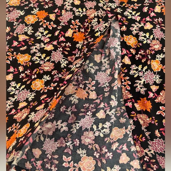 LOFT FLORAL MIDI SKIRT SIZE XL - Picture 4 of 9